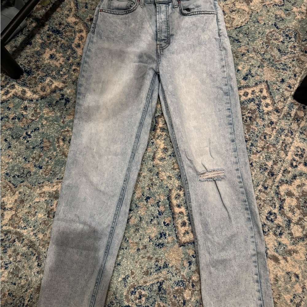 Wild Fable Light Gray Straight Leg Jeans